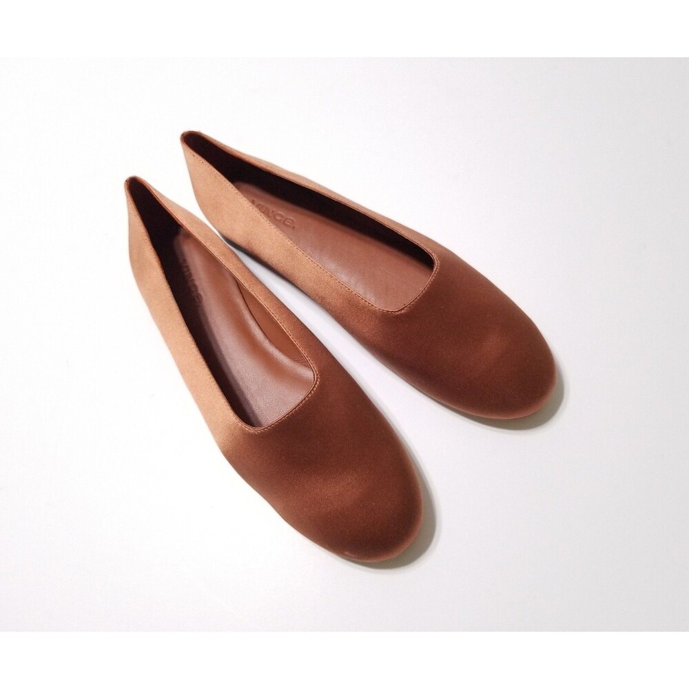NIB Vince Maxwell Italian Satin Ballet Flat in Salmon Size 5.5, 6.5, 7.5, 8 $225 - Picture 9 of 15